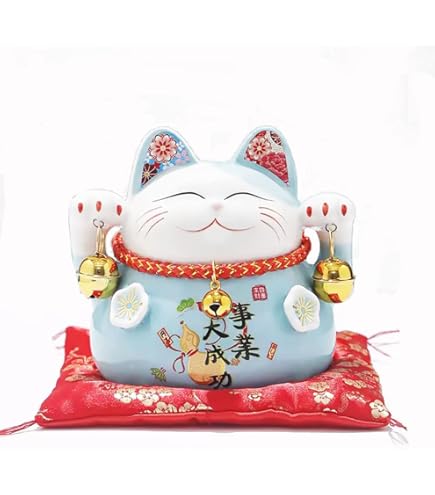Amazon.co.jp: 薬師窯(yakushigama) 彩絵招福大開運招き猫(特大9号